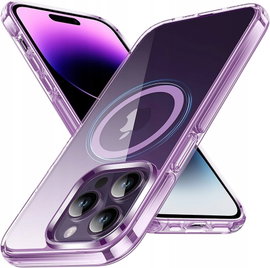 Plecki magnetyczne FNDMIL do Apple iphone 14 Pro fioletowy