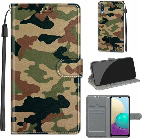 TOMYOU Samsung Galaxy A02 Etui wysokiej jakości ze skóry poliuretanowej