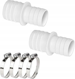 Złączki adaptera węża basenowego Adapter Intex 32mm-38mm 2szt 4 opaski