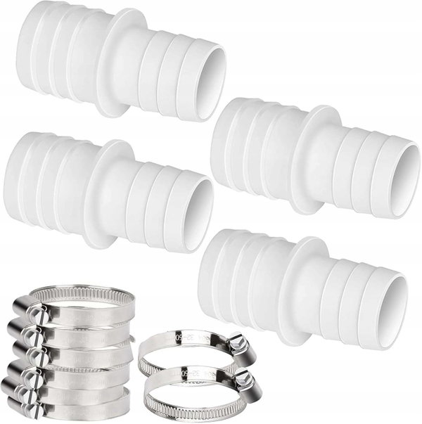Złączki adaptera węża basenowego Adapter Intex 32mm-38mm 4szt 8 opasek