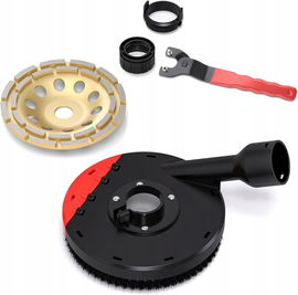 Hancaner Osłona przeciwpyłowa kaptur szlifierki kątowej+tarcza diamentowa