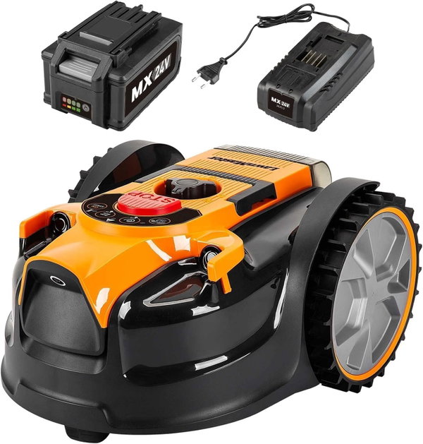 Robot koszący LawnMaster OcuMow do 100m² bezprzewodowy wydajny 24V, 4 Ah