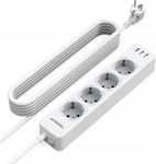 Przedłużacz listwa zasilająca TESSAN TS-307 z USB na 5 metrów, 3600 W