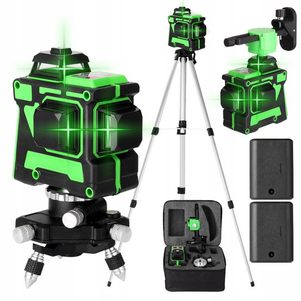 Mulcort laser krzyżowy 3 x 360° z funkcją samopoziomowania, bez statywu