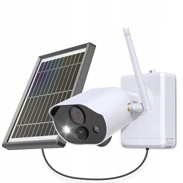 Kamera solarna WiFi HD z detekcją ruchu PIR bezprzewodowa z aplikacją 2MPX