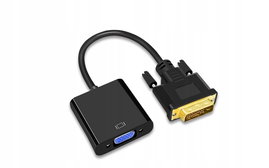 ADAPTER PRZEJŚCIÓWKA DVI-D męski na VGA