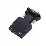 KONWERTER VGA D-SUB DO HDMI ADAPTER + AUDIO