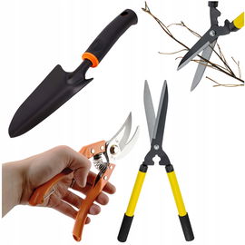 ZESTAW OGRODNIKA SEKATOR OGRODOWY NORZYCE DO ŻYWOPLOTU ŁOPATKA DO SADZENIA