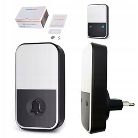 BEZPRZEWODOWY DZWONEK DO DRZWI 200m 100db IP44 52 MELODIE ZASILANIE Z SIECI