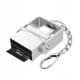 CZYTNIK KART MICRO SD USB-C OTG DO TELEFONU TABLETU BRELOK DO KLUCZY METAL