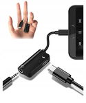 Adapter USB-C Audio Jack 3.5mm USB-C ŁADOWANIE SŁUCHAWKI JEDNOCZEŚNIE