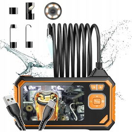 KAMERA INSPEKCYJNA Z EKRANEM ENDOSKOP 5 METRÓW SZTYWNY PRZEWÓD DLA MECHANIK