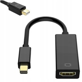 czarny przewód MINIDISPLAY PORT THUNDERBOLT ADAPTER DO HDMI