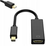 czarny przewód MINIDISPLAY PORT THUNDERBOLT ADAPTER DO HDMI