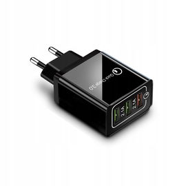SZYBKA ŁADOWARKA SIECIOWA USB 3x PORT DO ŁADOWANIA QUICK CHARGE 3.0