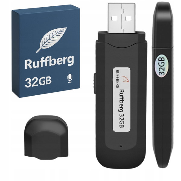 Pendrive Szpiegowski USB z Dyktafonem Ruffberg 32GB - Dyskretny Podsłuch