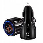 SZYBKA ŁADOWARKA SAMOCHODOWA QC 3.0 2x USB quick charge 3.1A do telefonu