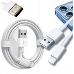 Kabel 2m do iPhone 14 13 12 PRO X XR 8 7 USB-LIGHTNING Przewód BIAŁY MOCNY
