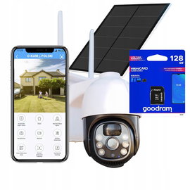 SOLARNA KAMERA 3G 4G NA KARTĘ SIM OBROTOWA ZDALNY PODGLĄD POLSKA APLIKACJA