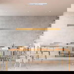Lampa led drewniana 100cm