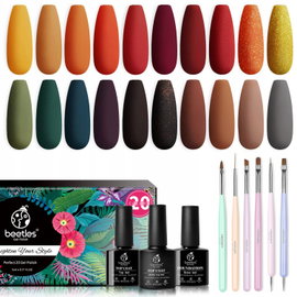Beetles Gel Polish Zestaw do paznokci żelowy 20szt.