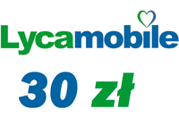 Doładowanie Lycamobile 30 zł , Lyca