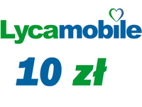 Doładowanie Lycamobile 10 zł , Lyca