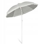 KLASYCZNY PARASOL OGRODOWY W POKROWCU - SZARY 140 X 160 CM