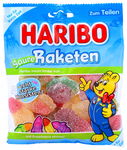 ŻELKI OWOCOWE KWAŚNE RAKIETY HARIBO SAURE RAKETEN 175G DE + GRATIS