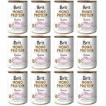 BRIT MONO PROTEIN RABBIT KARMA MOKRA DLA PSA KRÓLIK 12x400g