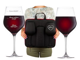 Etui na wino z kieliszkami diVinto Wyjątkowy Prezent dla Mamy