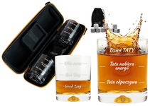 Zestaw Miłośnika Whisky Prezent dla Taty Szklanki Kostki do Lodu