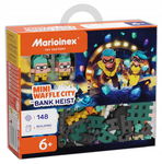 Marioinex Wafle Mini NAPAD NA BANK, skarbiec z diamentami 148 el 4 figurki