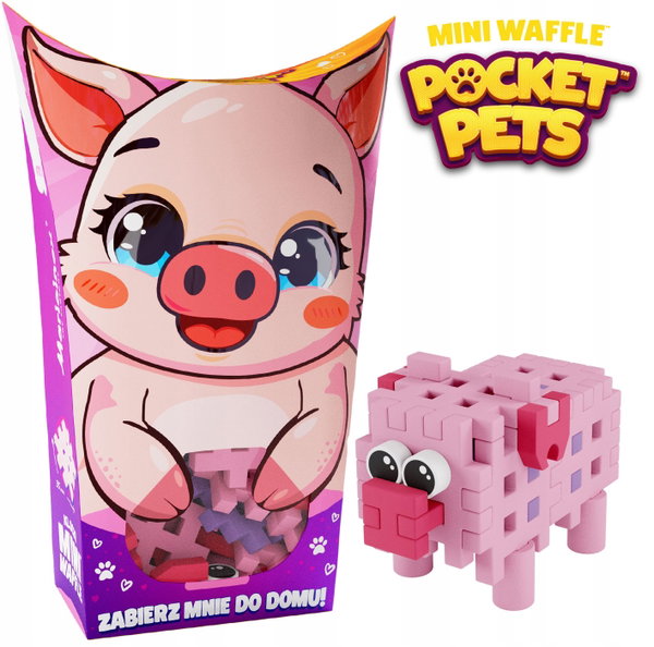 Marioinex Mini Waffle POCKET PETS - zestaw ŚWINKA