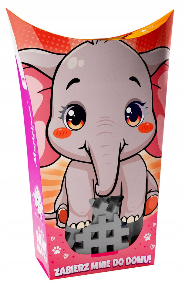 Marioinex Mini Waffle POCKET PETS - zestaw SŁOŃ / SŁONIK