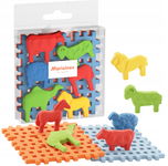 Marioinex Mini Waffle Animals + Podstawy, 6 zwierząt, zestaw startowy