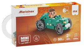 Marioinex Waffle Mini Samochody Old Timer Richard, 50 el Turkus wyścigi 2w1