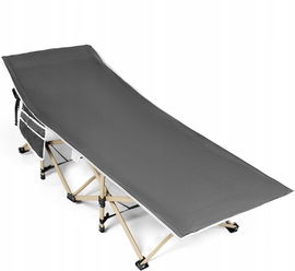 Overmont Uniseks OM Łóżko Polowe, 190 x 71 x 36 szare