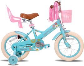 JOYSTAR Little Daisy 14 cali Rower dziecięcy dla dziewczynek z bocznymi kółkami