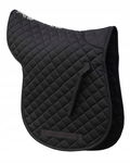 Rhinegold 0 Cotton Quilted Numnah-Pony-Black Podkładka dla konia