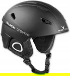 Kask Black Crevice KITZBUHEL XL 61 cm czarny zimowy