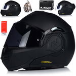 KASK SZCZĘKOWY MODUŁOWY LS2 FF906 ADVANT NOIR r S