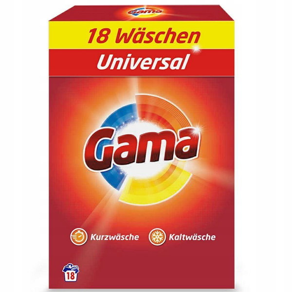 Gama Proszek do prania uniwersalny 1,08kg |18 prań
