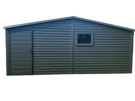 Domek Ogrodowy 5x4  antracyt  drzwi +2x okno Dach dwuspad GP75