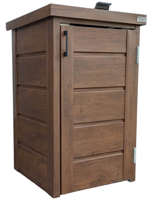 Zabudowa kosza na śmieci wiata śmietnikowa obudowa 60x65x110 cm 1x120L GP334