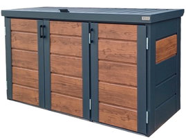 Zabudowa koszy na śmieci wiata śmietnikowa obudowa 177x65x110 cm 3x120L GP510