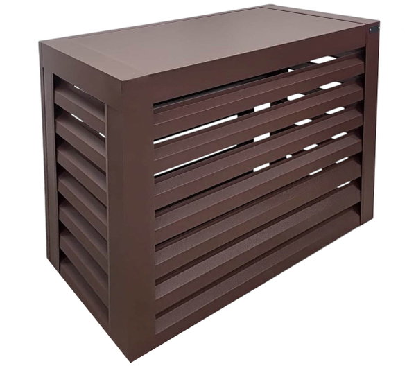 Osłona klimatyzatora - pompy ciepła 90x40x80 cm Ciemny brąz - Zabudowa GP535