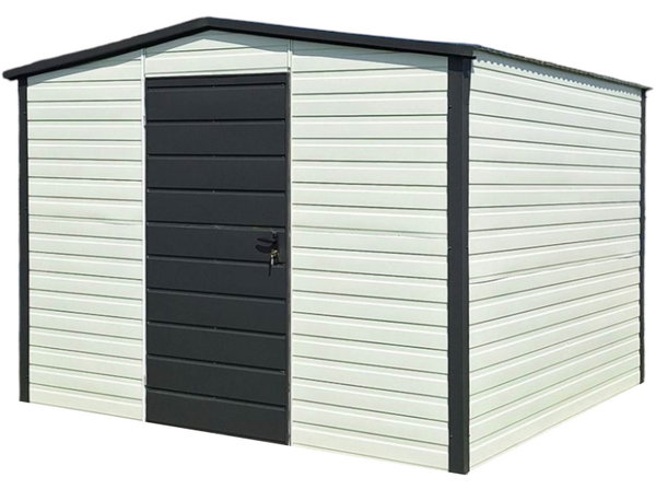 Schowek - Domek ogrodowy - 3x3m - drzwi - antracyt  dach GP658