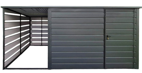 Schowek - domek ogrodowy 3x2 wiata 1,5x2 drzwi okno dach GP666