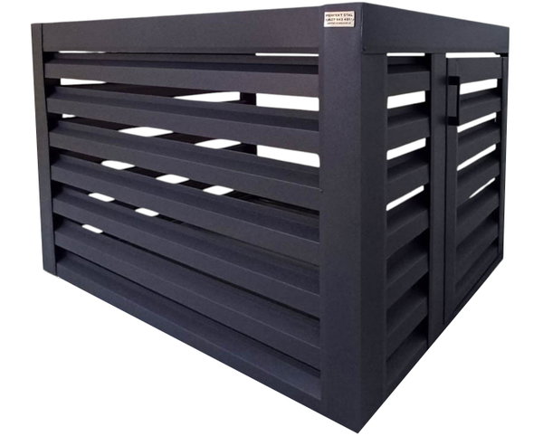Osłona klimatyzatora – pompy ciepła 90x50x70 cm antracyt – drzwiczki GP702